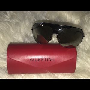 Valentino mirrored shield sunglasses